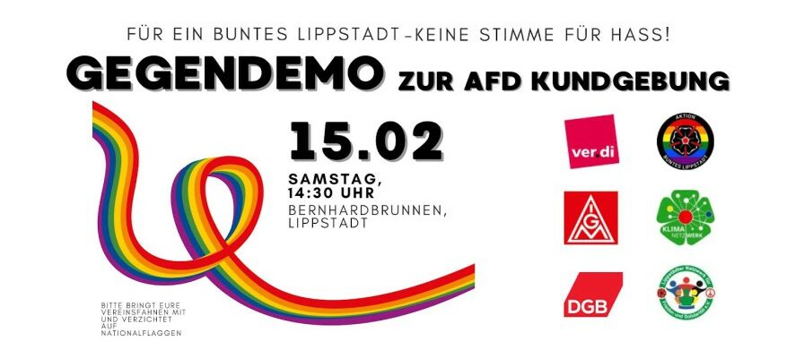 Gegendemonstration gegen die AfD